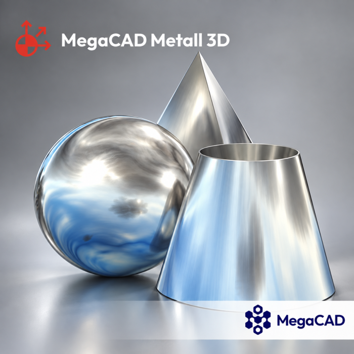 MegaCAD Metall 3D 2025 V1 mit Add-Ons Kinematik und Blech MegaCAD Metall 3D 2025 V1 mit Add-Ons Kinematik und Blech