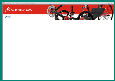 SolidWorks Installation Manager freezes with a white or blank window