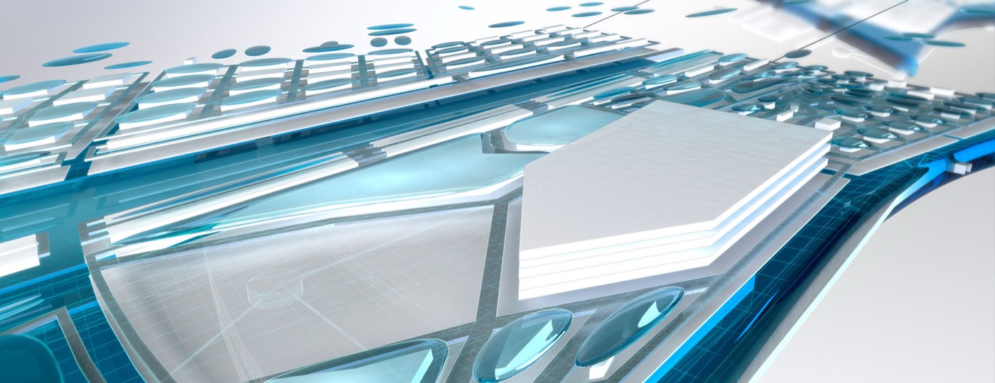A process plant layout modelled with piping and structural steel