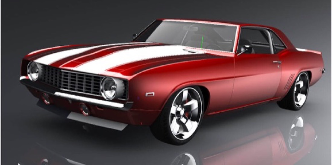 A photorealistic render produced from a CAD model